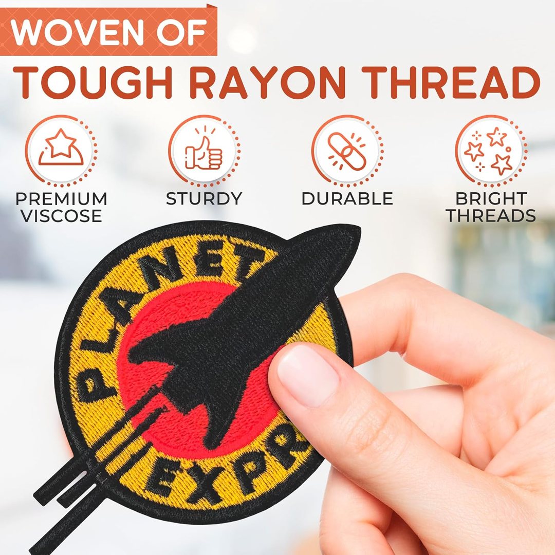Iron-On Patches, Embroidered Sew-On Badge for Backpacks and Jackets, view 4